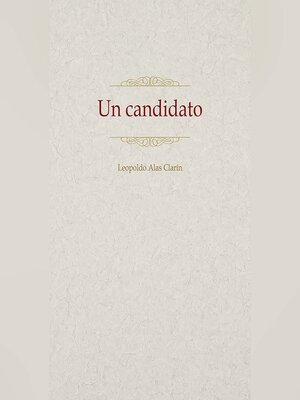 cover image of Un Candidato